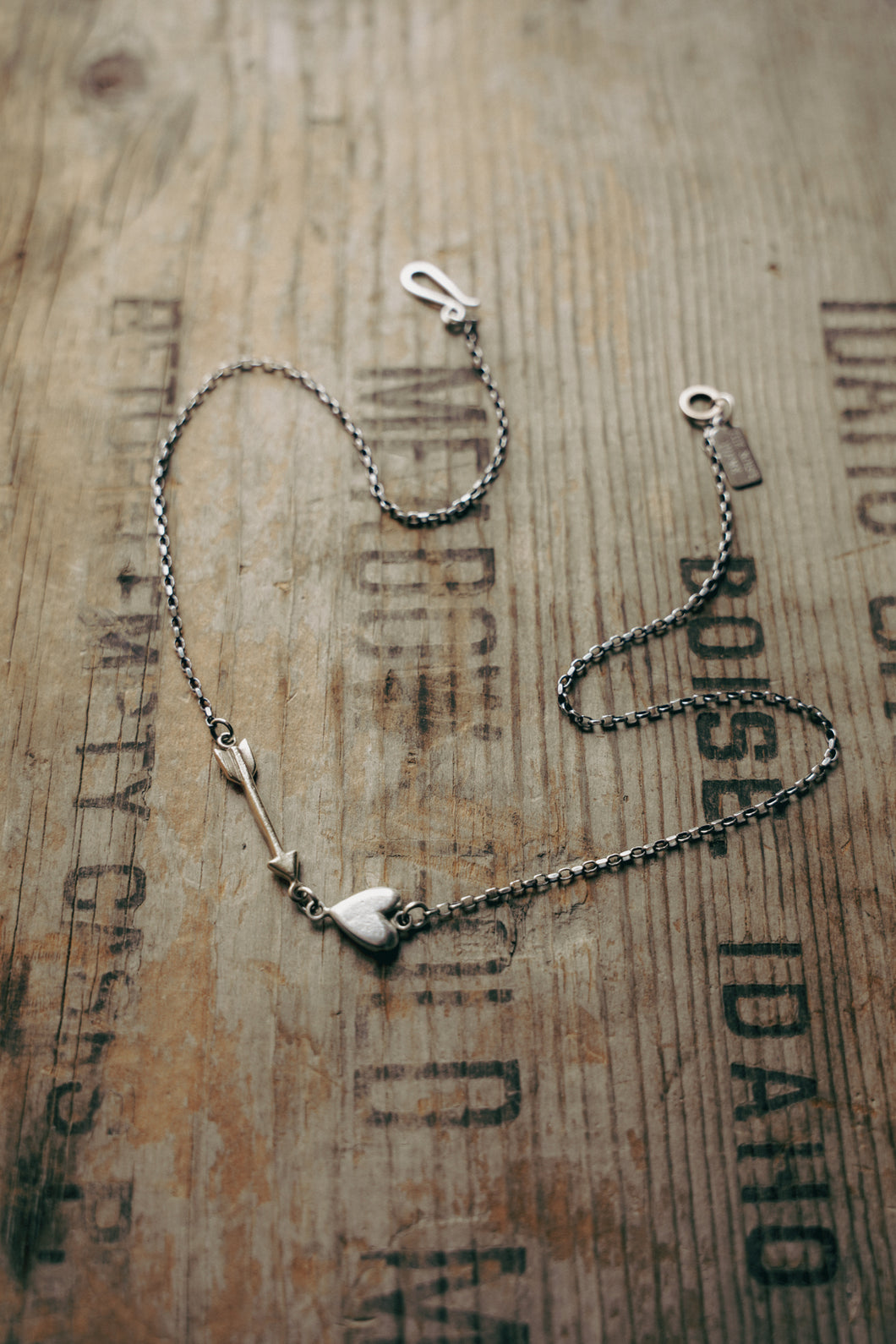 Aim True Necklace -- Sterling and Bronze