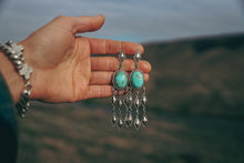 Load image into Gallery viewer, Diamond Earrings -- Kingman Turquoise