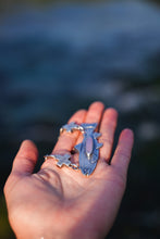 Load image into Gallery viewer, Trout Necklace -- Holly Blue -- Handmade Heavy Chain