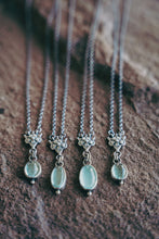 Load image into Gallery viewer, Petal Necklace -- Aquamarine