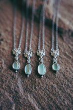 Load image into Gallery viewer, Petal Necklace -- Aquamarine