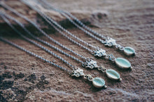 Load image into Gallery viewer, Petal Necklace -- Aquamarine