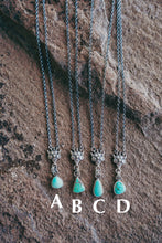 Load image into Gallery viewer, Petal Necklace -- Turquoise