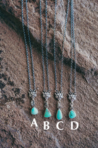 Petal Necklace -- Turquoise