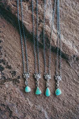 Petal Necklace -- Turquoise