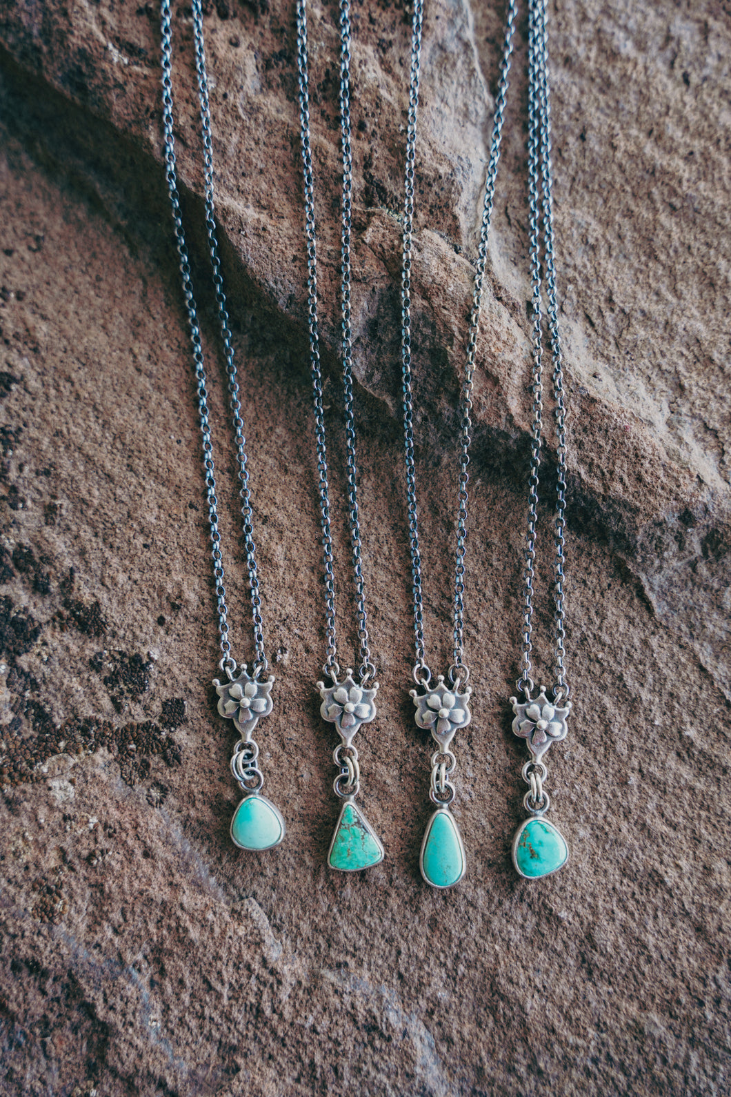 Petal Necklace -- Turquoise