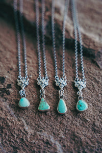 Petal Necklace -- Turquoise
