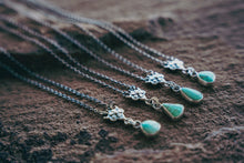 Load image into Gallery viewer, Petal Necklace -- Turquoise