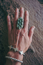 Load image into Gallery viewer, Cluster Ring -- Kingman Turquoise -- Size 9, Size 6.5, Size 8.75