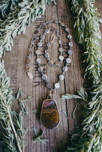 Load image into Gallery viewer, Many Moons Necklace -- Rams Horn Agate