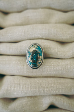 Canyon Ring -- Ithaca Turquoise Size 6.5