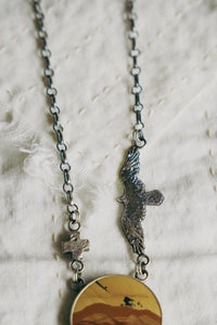 Redtail Necklace -- Rocky Butte Picture Jasper