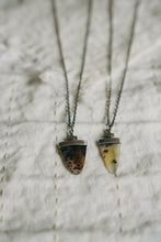 Load image into Gallery viewer, Mind Your Tongue Necklace -- Montana Agate