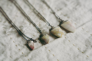 Mind Your Tongue Necklace -- Willow Creek Jasper