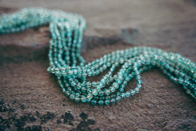 Beadstrand -- Hand Knotted Silk -- Apatite