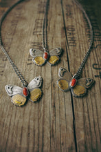 Load image into Gallery viewer, Pollinator Necklace -- Coral And 23K Gold