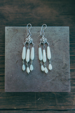 Petal Earrings -- Mother of Pearl