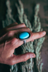 Strong Ring -- Size 8.25 -- Turquoise