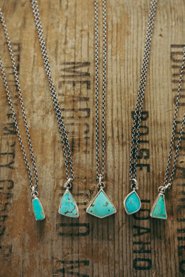 Everyday Turquoise Necklace -- Nevada Blue Turquoise