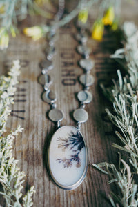 Many Moons Necklace -- Dendritic Agate
