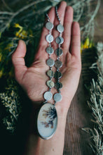 Load image into Gallery viewer, Many Moons Necklace -- Dendritic Agate