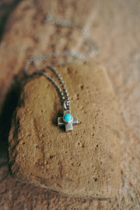 Light Burden Necklace -- Turquoise