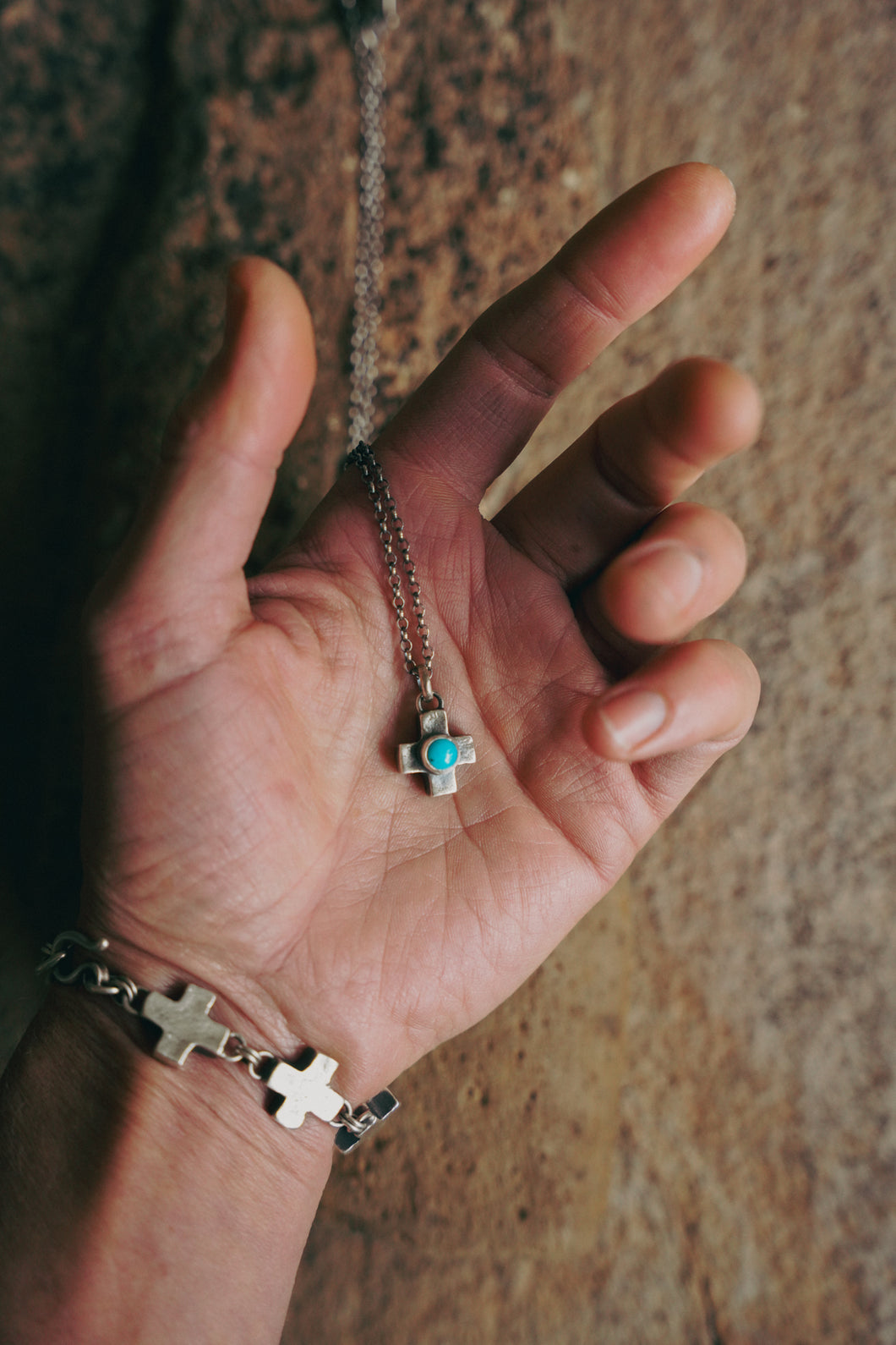 Light Burden Necklace -- Turquoise