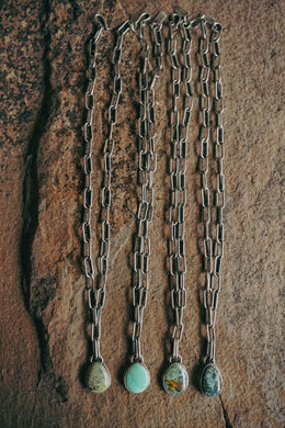 Bare and Strong Necklace -- Variscites