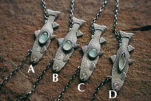 Load image into Gallery viewer, Trout Necklace -- Aquamarine