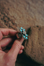 Load image into Gallery viewer, Ornate Ring -- Kingman Turquoise -- Size 7