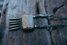 Load image into Gallery viewer, Redtail Necklace -- Wild Horse Picture Jasper