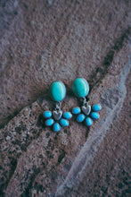 Load image into Gallery viewer, Sweetheart Post Earrings -- Kingman and Ithaca Turquoise