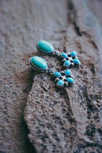 Woah Nelly Earrings -- Kingman and Ithaca Turquoise