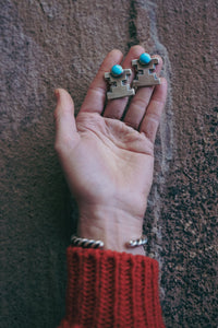 Canyon Post Earrings -- Ithaca Turquoise