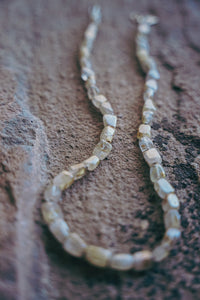 Beadstrand -- Rutile Quartz -- Hand knotted silk