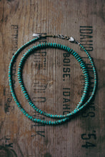 Load image into Gallery viewer, Turquoise Strand -- Bronze Arrow and Sterling Heart Clasp