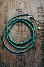 Load image into Gallery viewer, Turquoise Strand -- Sterling Heart and Sterling Arrow Clasp