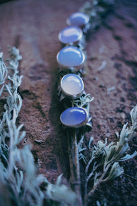 Zig Zag Rings -- Chalcedony