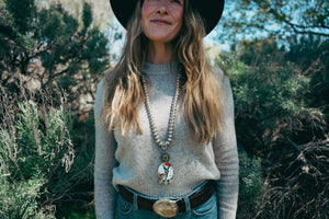 Steppe Necklace -- Pronghorn on Benchbeads