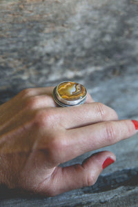 Standing Stone to Stone Ring -- Size 6