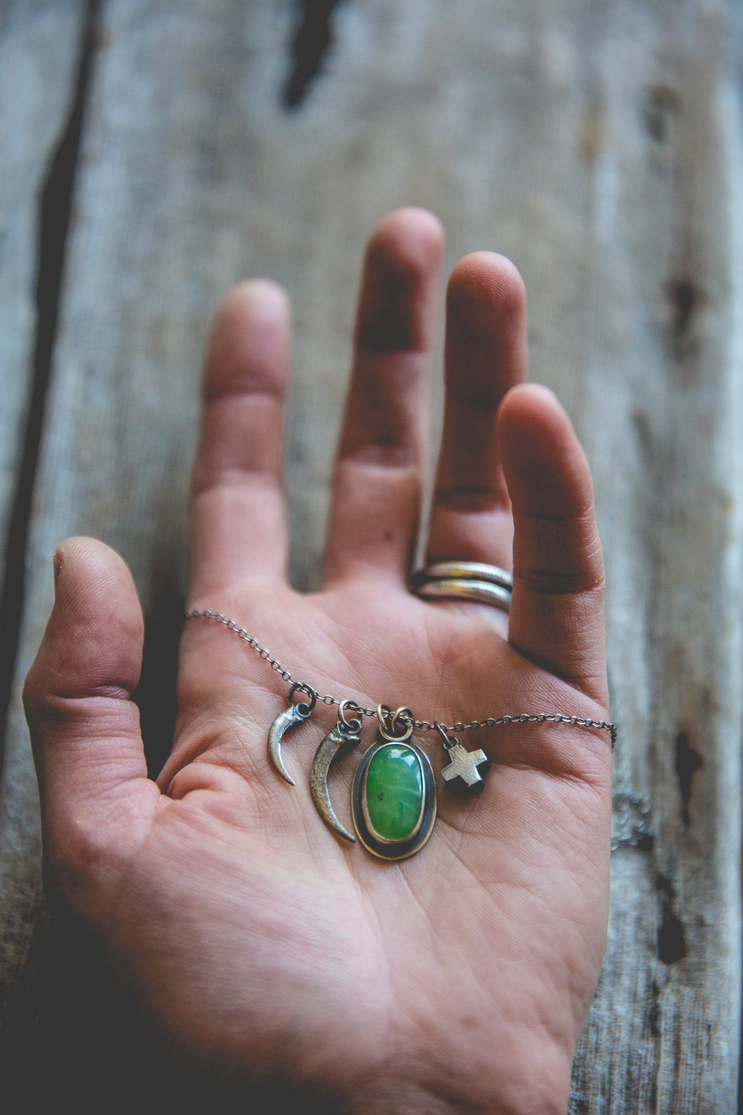 Within Reach Necklace -- With Chrysoprase*