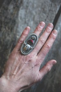 Bison Skull Ring -- Size 7