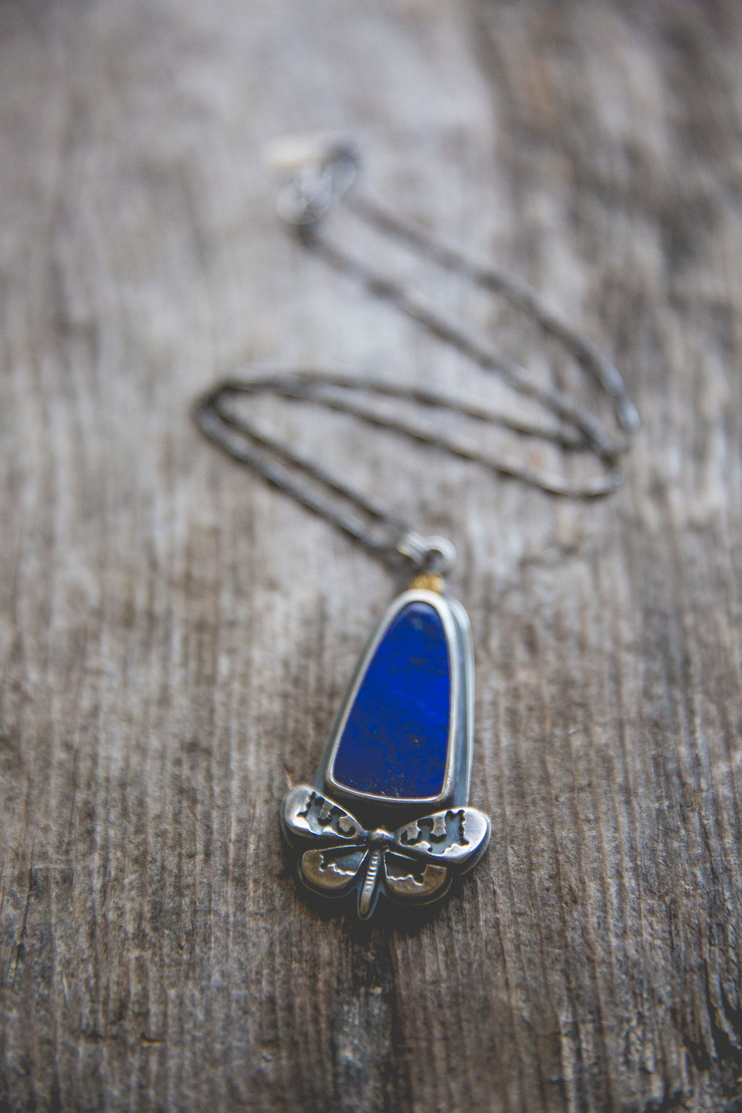 Pollinator Necklace -- Lapis Lazuli