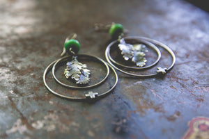 Beauty and Blight Earrings -- One Of A Kind