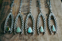 Load image into Gallery viewer, Winnowing Necklace -- Turquoise