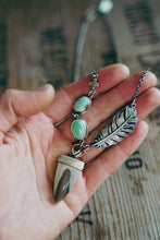 Load image into Gallery viewer, Ether Necklace -- Imperial Jasper + Turquoise + Variscite