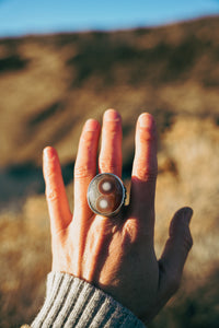 Las Cruces Ring -- Size 7.5 -- Swazi Eye Agate
