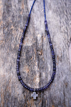 Load image into Gallery viewer, Summer Strands -- Lapis Lazuli, Iolite and Square Crosses