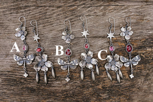 Apple Blossom Earrings -- Approximate Rhyme