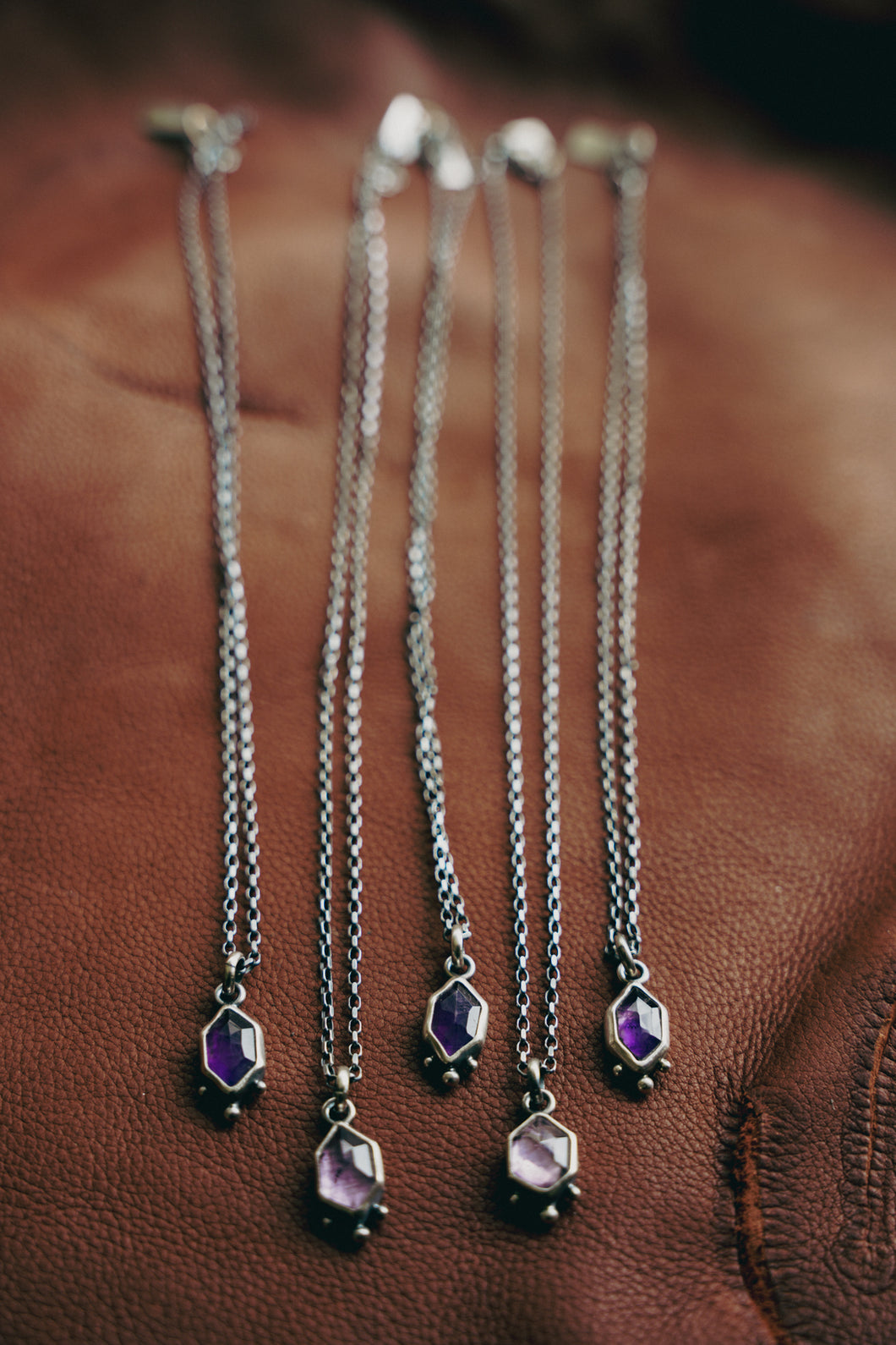 February Necklace -- Amethyst